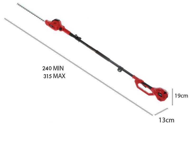 Cortasetos el&eacute;ctrico Blue Bird R3S 40V con p&eacute;rtiga telesc&oacute;pica - 2,5 Ah