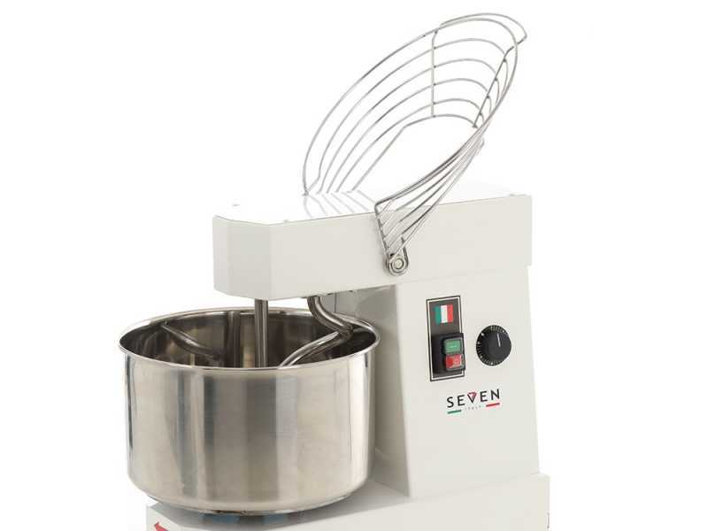 Seven Italy GH 20 - Amasadora de espiral - 230 V - Con ruedas y temporizador