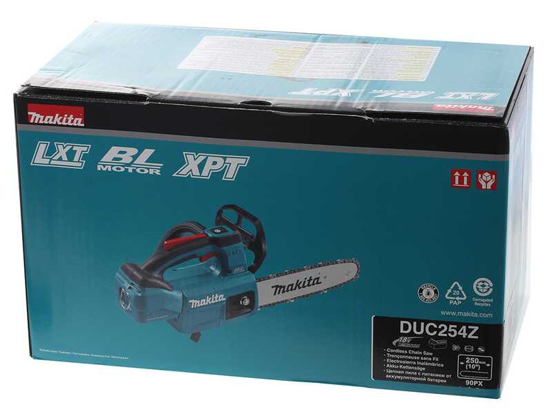 Makita DUC254Z - Electrosierra de bater&iacute;a - Espada de 25 cm - BATER&Iacute;A Y CARGADOR NO EST&Aacute;N INCLUIDOS