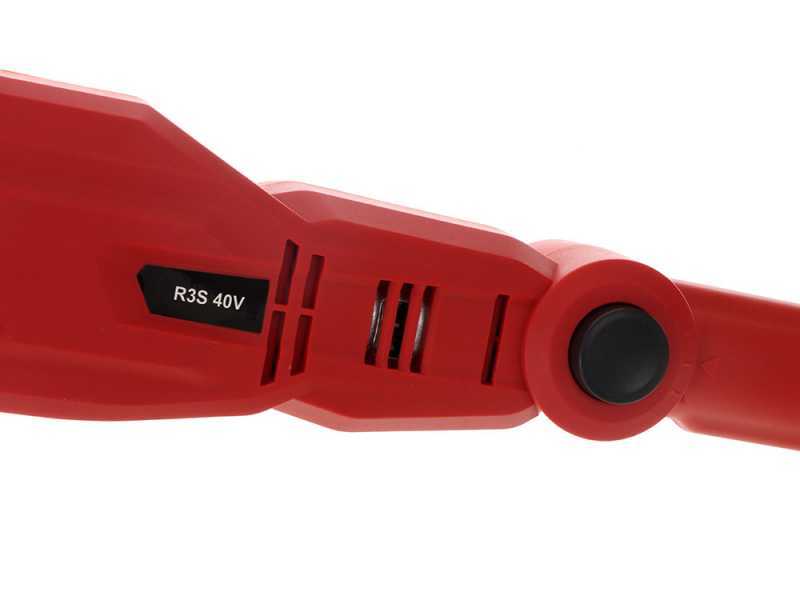Podadora de bater&iacute;a con p&eacute;rtiga telesc&oacute;pica Blue Bird R3S 40V - hasta 4 m contando el usuario