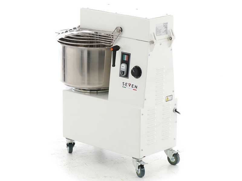Seven Italy GHR 20 - Amasadora de espiral - 230 V - Con ruedas y temporizador