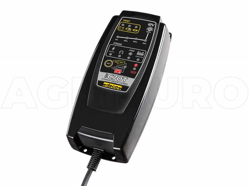 Cargador de bater&iacute;as autom&aacute;tico y mantenedor de cargas DECA SM C70T - bater&iacute;as hasta 150Ah