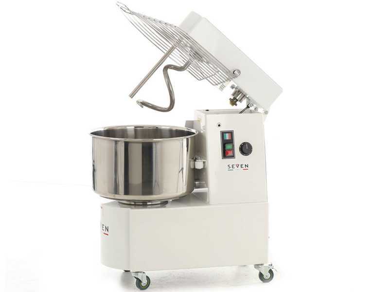 Seven Italy GHR 40 - Amasadora de espiral  - 230 V - Con ruedas y temporizador