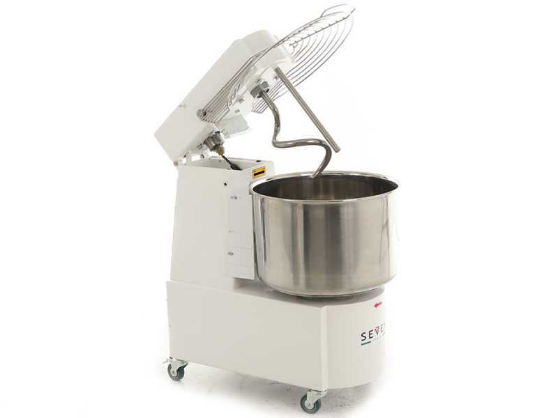 Seven Italy GHR 50 - Amasadora de espiral - 230 V - Con ruedas y temporizador