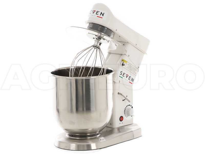Seven Italy FP110 - Amasadora planetaria - Cuba INOX 10 l - multifunci&oacute;n