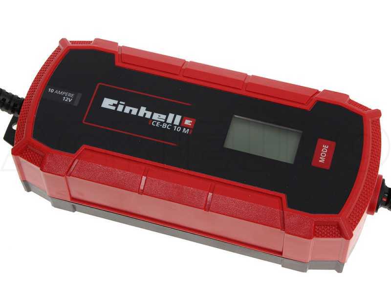 Einhell CE-BC 10 M - Cargador de bater&iacute;a autom&aacute;tico coche - 12V - bater&iacute;a para coche  moto hasta 200A