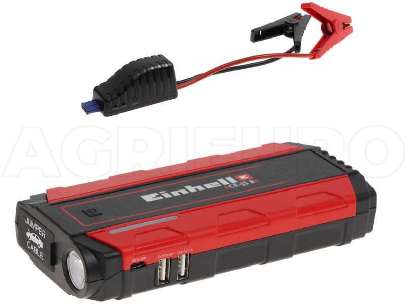 Einhell CE-JS 8 - Arrancador port&aacute;til multifunci&oacute;n - arranque de 12 V - bater&iacute;a externa
