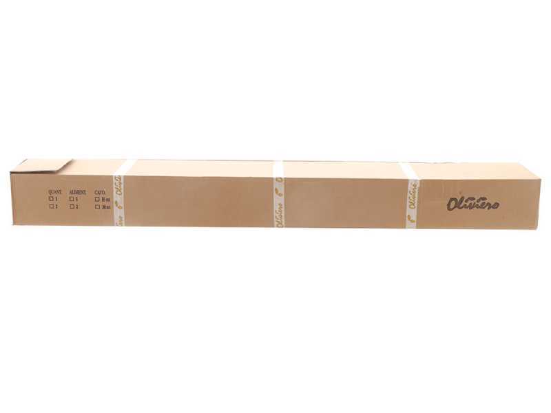 Vareador de aceitunas el&eacute;ctrico de bater&iacute;a Oliviero Flex Basic Fisso -  p&eacute;rtiga de aluminio - 240 cm