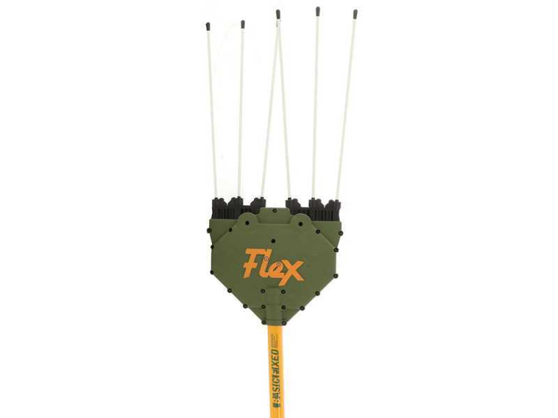 Vareador de aceitunas el&eacute;ctrico de bater&iacute;a Oliviero Flex Basic Fisso -  p&eacute;rtiga de aluminio - 240 cm