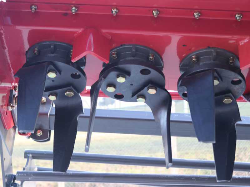 Grada rotativa GeoTech Pro ER 170 - ancho de trabajo 170 cm - 16 cuchillas Serie ligera - Rodillo de jaula