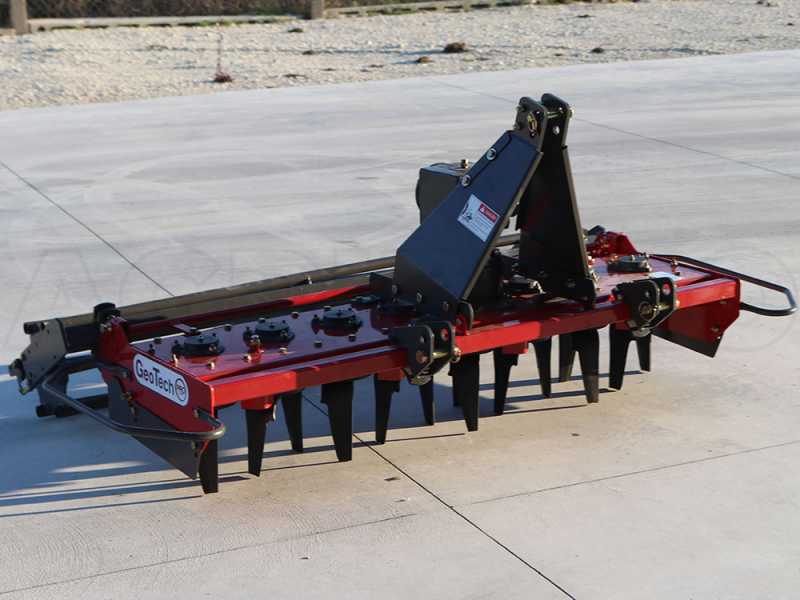 Grada rotativa GeoTech Pro ER 170 - ancho de trabajo 170 cm - 16 cuchillas Serie ligera - Rodillo de jaula