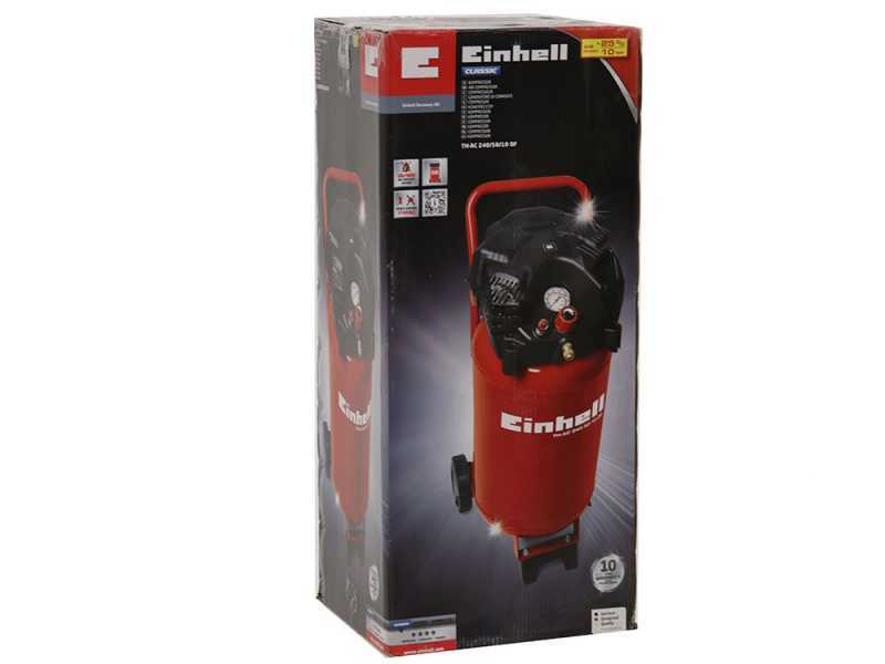 Einhell TH-AC 240/50/10 OF - Compresor de aire el&eacute;ctrico port&aacute;til - Motor 2 HP - 50 lt sin aceite