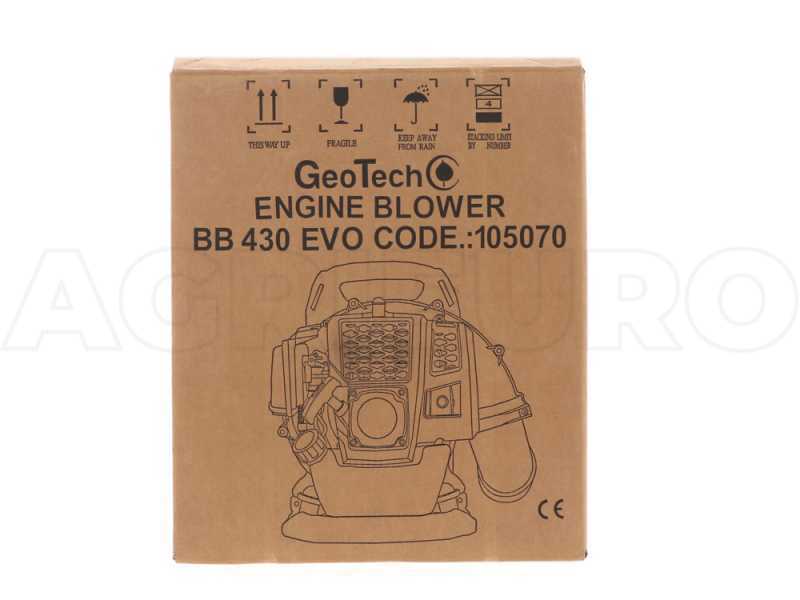 Soplador de mochila Geotech BB430EVO de mezcla - Nuevo motor EURO 5 - 42.7 cilindrada