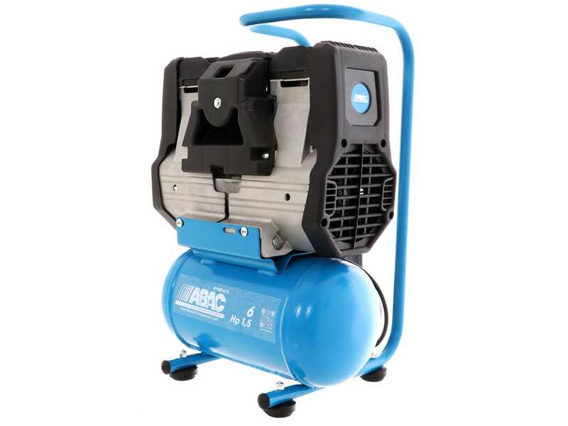 ABAC START SILENT OS15P - Compresor de aire el&eacute;ctrico monof&aacute;sico silencioso, sin aceite - Motor 1.5 HP - 6 L