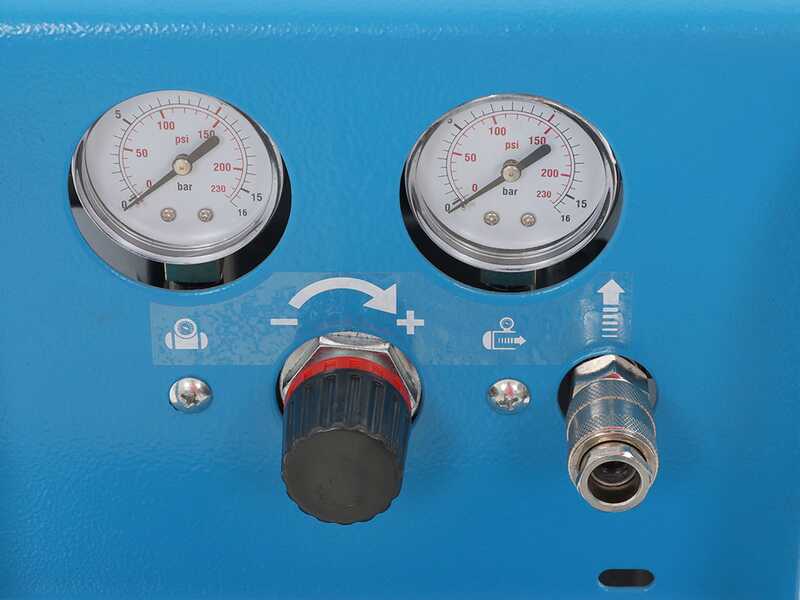 ABAC SILVERSTONE OS15P - Compresor de aire el&eacute;ctrico monof&aacute;sico silencioso, sin aceite - Motor 1.5 HP - 10 L