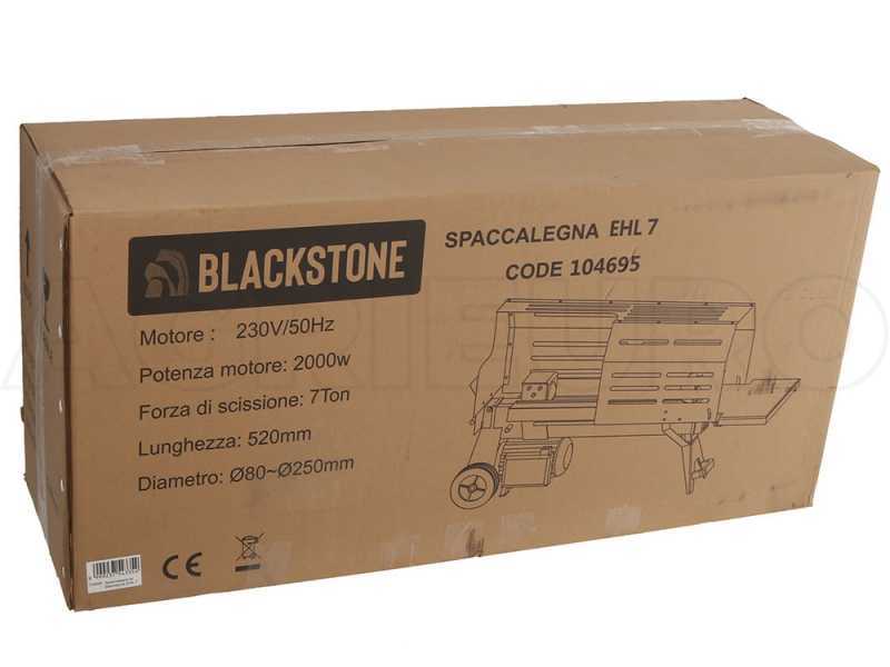 BlackStone EHL 7 - Astilladora de le&ntilde;a el&eacute;ctrica - horizontal - 230V - con carro
