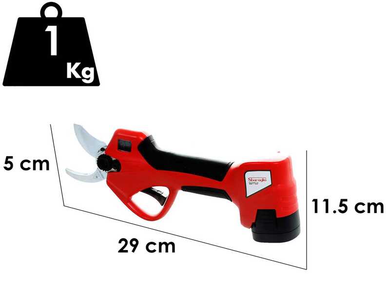 Tijera el&eacute;ctrica de bater&iacute;a Sbaraglia Eduard A3042 32 mm