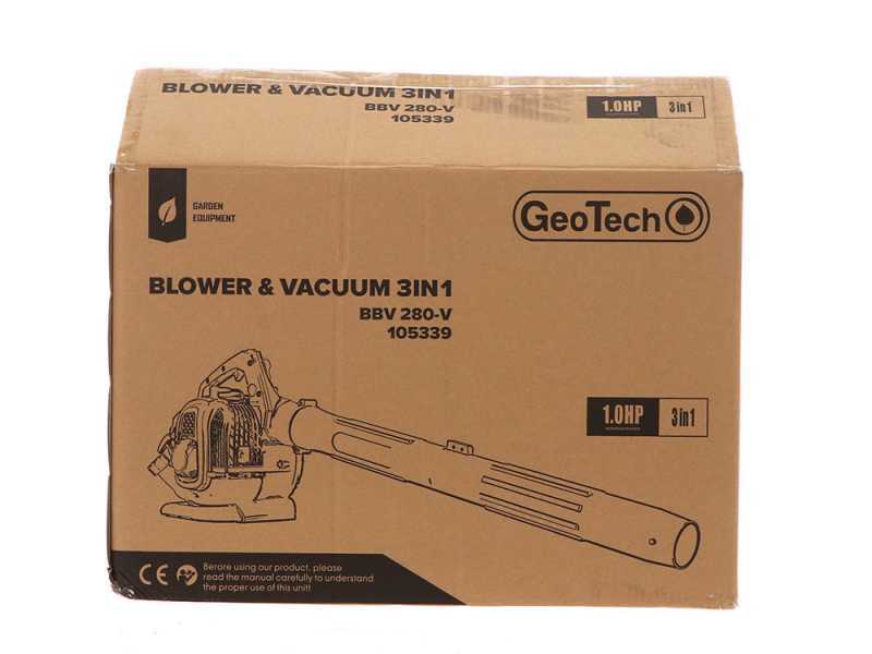 Aspirador - Soplador GeoTech Pro BBV280V -  motor de mezcla - 25,4 cc