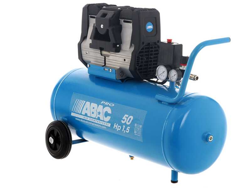 ABAC MONTECARLO OS15P - Compresor de aire el&eacute;ctrico monof&aacute;sico silencioso, sin aceite - Motor 1.5 HP - 50 L