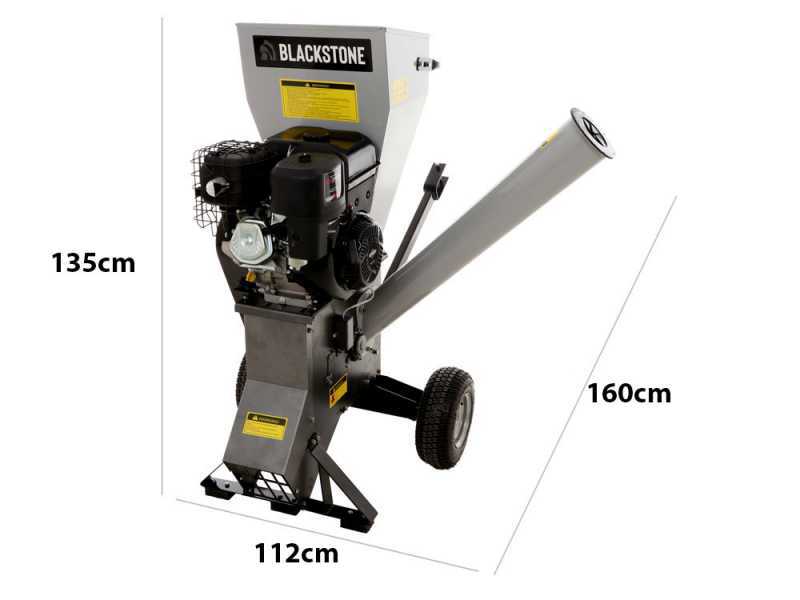 BlackStone CSB 150 BS - Biotrituradora de gasolina - Motor Briggs &amp; Stratton 13.5 hp