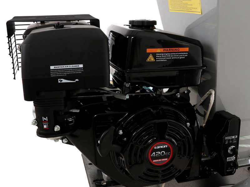 BlackStone CSB150E-L - Biotrituradora de gasolina - Motor Loncin 15 HP - Arranque el&eacute;ctrico