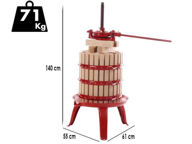 Baesso 40 - Prensa manual para uva - 69 l