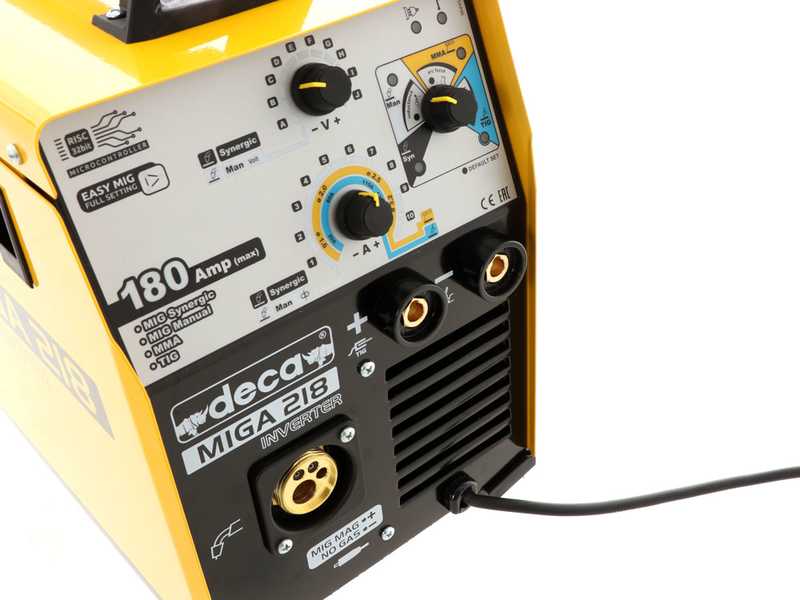 Soldadora de hilo continuo inverter multiproceso Deca MIGA 218 1Ph 230/50-60 - GAS/NO GAS