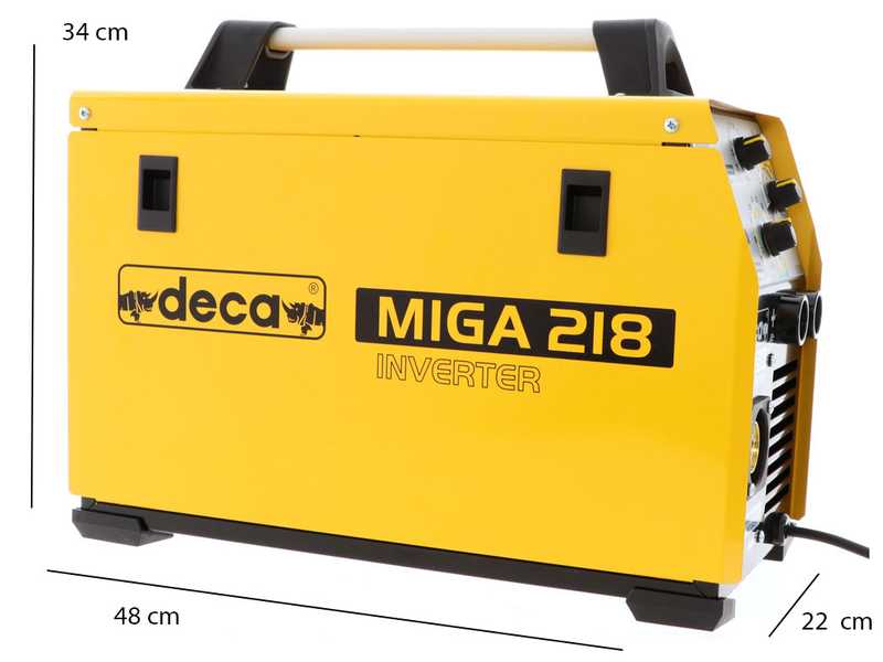 Soldadora de hilo continuo inverter multiproceso Deca MIGA 218 1Ph 230/50-60 - GAS/NO GAS