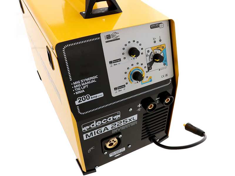 Soldadora de hilo continuo inverter multiproceso MIGA 225XL 1Ph 230/50-60 - GAS/NO GAS