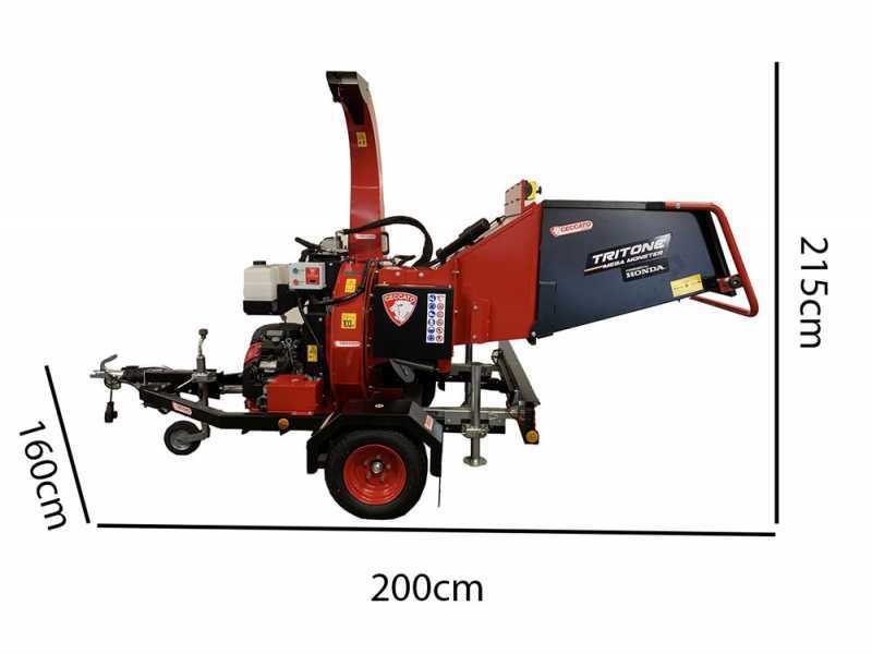 BIOTRITURADORA REMOLQUE FÖRST GASOLINA B&S - 150MM - ST6P