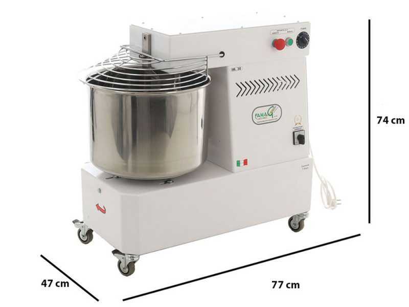 Famag IM 40/230 1 Velocidad - Amasadora de espiral 38 kg