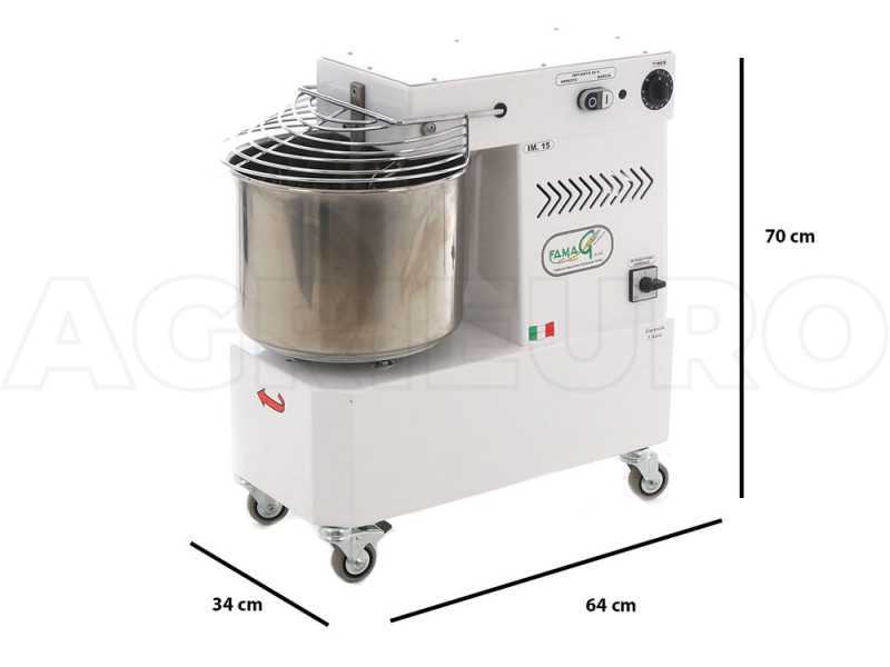 Famag IM 15/230 1 Velocidad - Amasadora de espiral - 12 kg