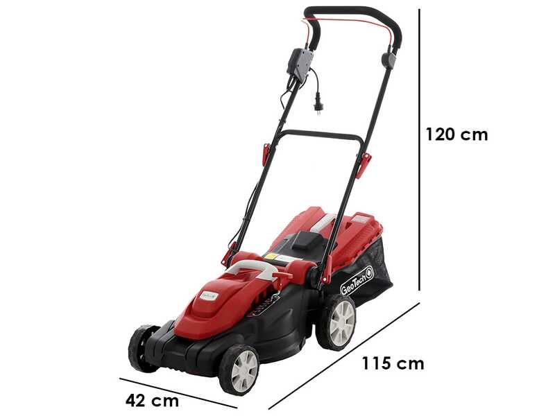GeoTech TTD 380 B-MW - Cortac&eacute;sped el&eacute;ctrico - 1600 W - Corte de 38 cm