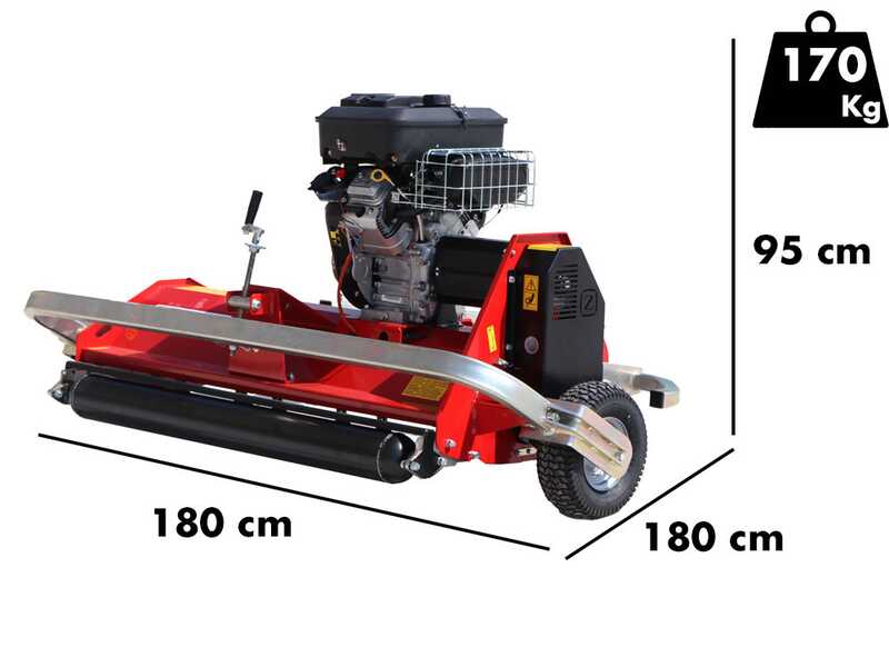 Zanon TSM Off-Road 1250 - Desbrozadora de arrastre para quad - B&amp;S Vanguard