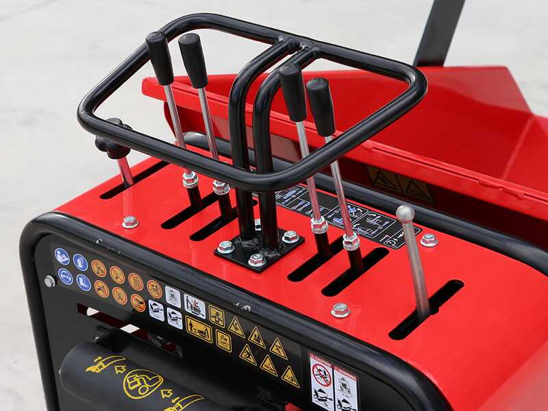 GeoTech-Pro Geoporter 550 DHS Hydro - Carretilla de orugas con caj&oacute;n dumper hidr&aacute;ulico de 500 kg - Cambio hidrost&aacute;tico