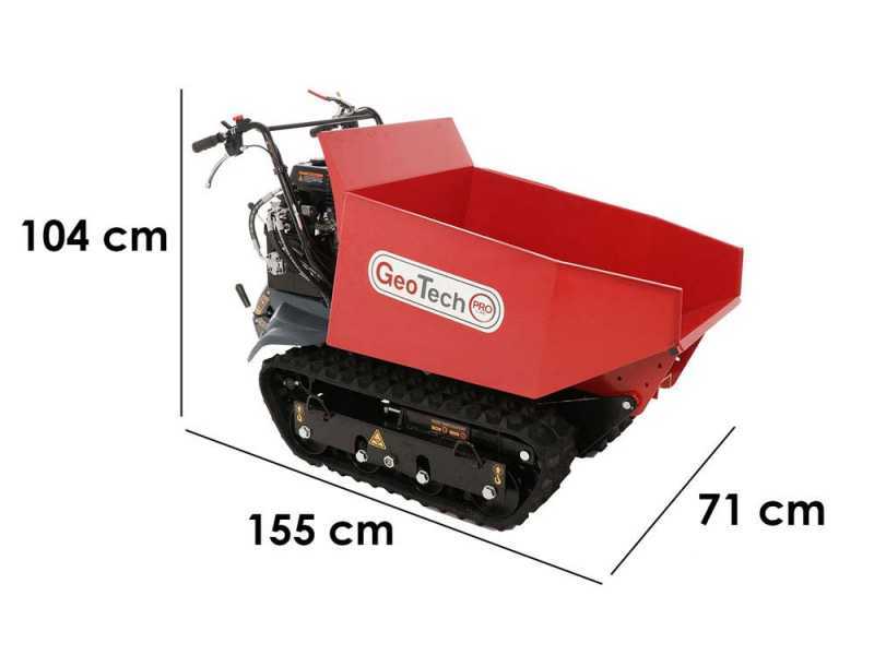 Carretilla de orugas GeotechPro GeoPorter H-540D Hydro - Caj&oacute;n hidr&aacute;ulico dumper 500 Kg