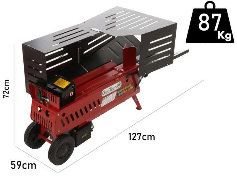 GeoTech SPHED 7.5 - Astilladora de le&ntilde;a el&eacute;ctrica - horizontal - 230V