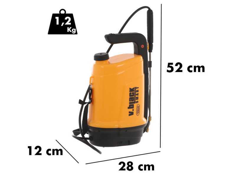 Volpi V-BLACK SMART - Pulverizador el&eacute;ctrico de Mochila - Bater&iacute;a de litio - 2 bar - 5L
