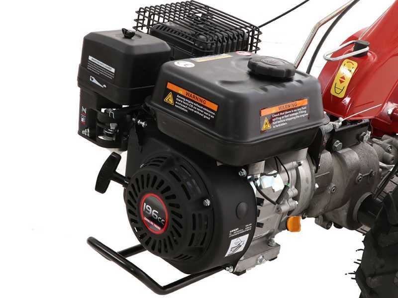 Motocultor Geotech MCT 650 con motor Loncin de gasolina de 196 cc - 6.5 HP