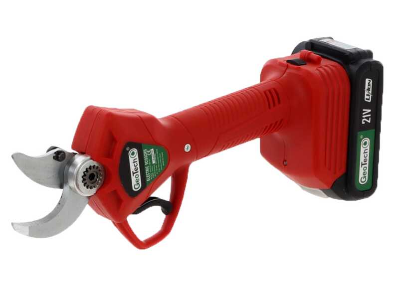 Tijeras el&eacute;ctricas de poda GeoTech - MS 30 - 2 bater&iacute;as 2 Ah y 18 V - Di&aacute;metro de corte 30 mm