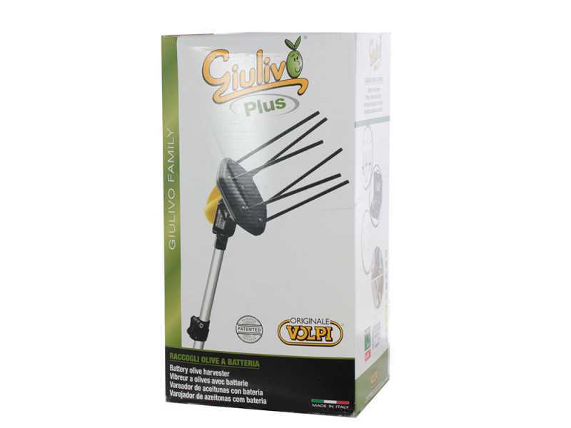Volpi Giulivo Plus 705XL - Vareador de aceitunas el&eacute;ctrico de bater&iacute;a 240-360 cm - P&eacute;rtiga telesc&oacute;pica
