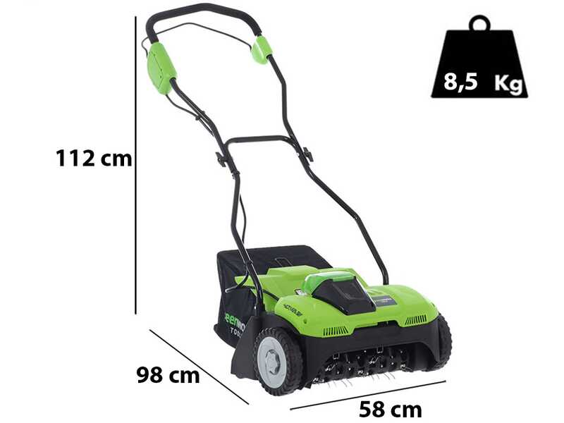 Greenworks G40DT35 - Escarificador de bater&iacute;a - BATER&Iacute;A Y CARGADOR NO EST&Aacute;N INCLUIDOS