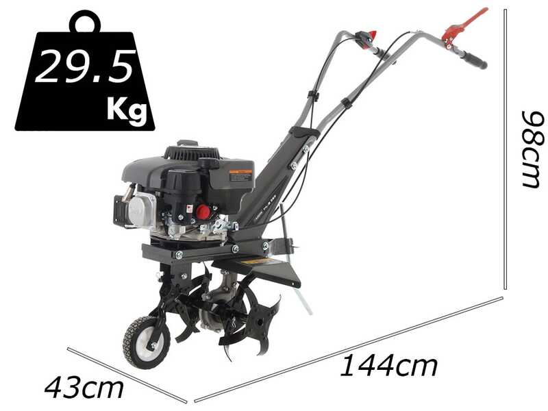 Blackstone TIL-B 360 - Motoazada de gasolina de 150 cc - 5 HP