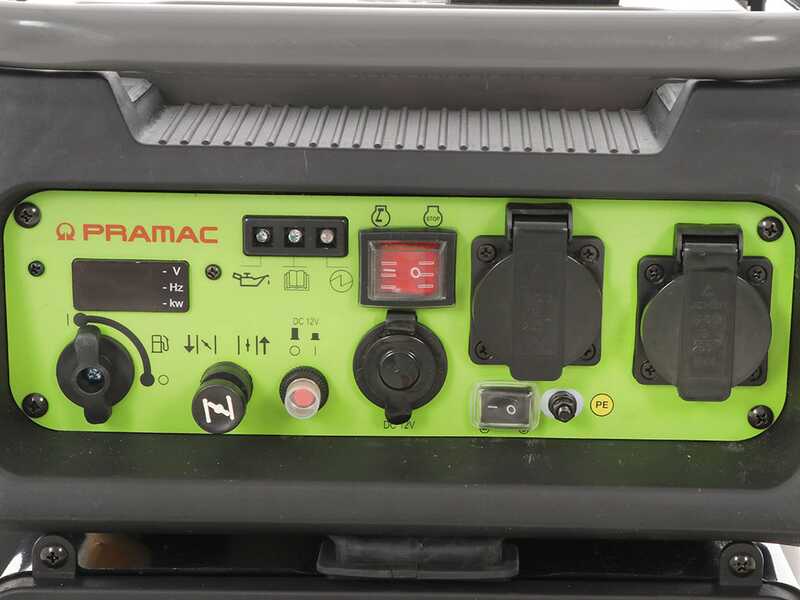 Pramac PMI3000 - Generador de corriente inverter con ruedas 3 kW - Continua 2.8 kW Monof&aacute;sica