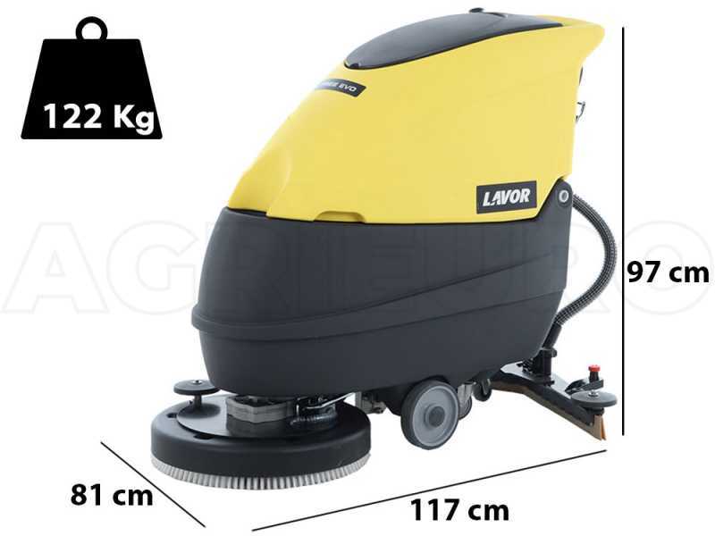 Lavor L5 50BT - Fregadora de suelos de bater&iacute;a sin cables - 3 en 1: lava, seca y aspira