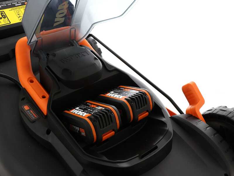 Cortac&eacute;sped el&eacute;ctrico de bater&iacute;a Worx WG743E - 2X20V 4 Ah
