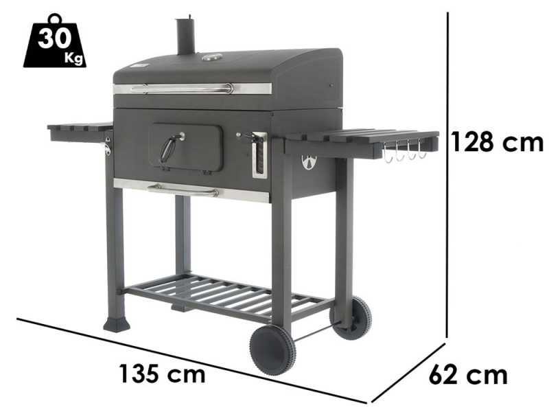 Royal Food CB3000 Large - Barbacoa de carb&oacute;n