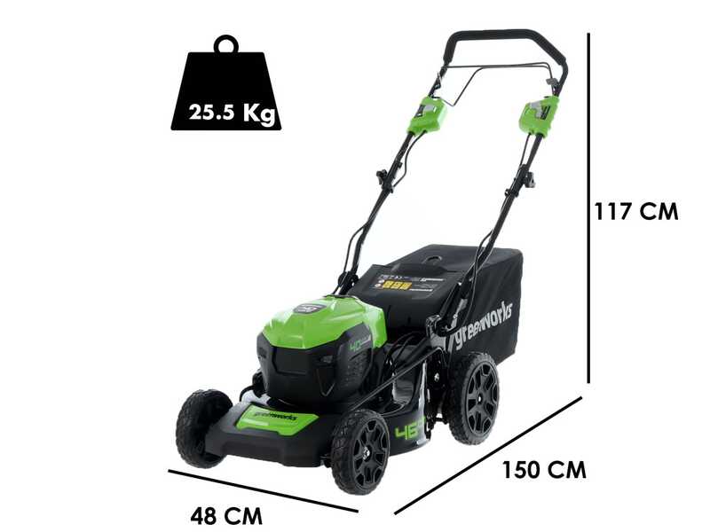 Cortac&eacute;sped el&eacute;ctrico de bater&iacute;a Greenworks GD40LM46SPK4 40V