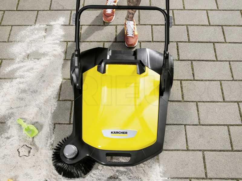 K&auml;rcher S 6 - Barredora manual de empuje con recogedor - altura regulable - dep&oacute;sito 38 litros