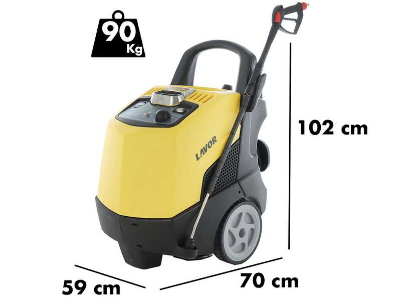 Hidrolimpiadora de agua caliente Lavor Texas R 1211 GL el&eacute;ctrica - Presi&oacute;n 150 bar m&aacute;x
